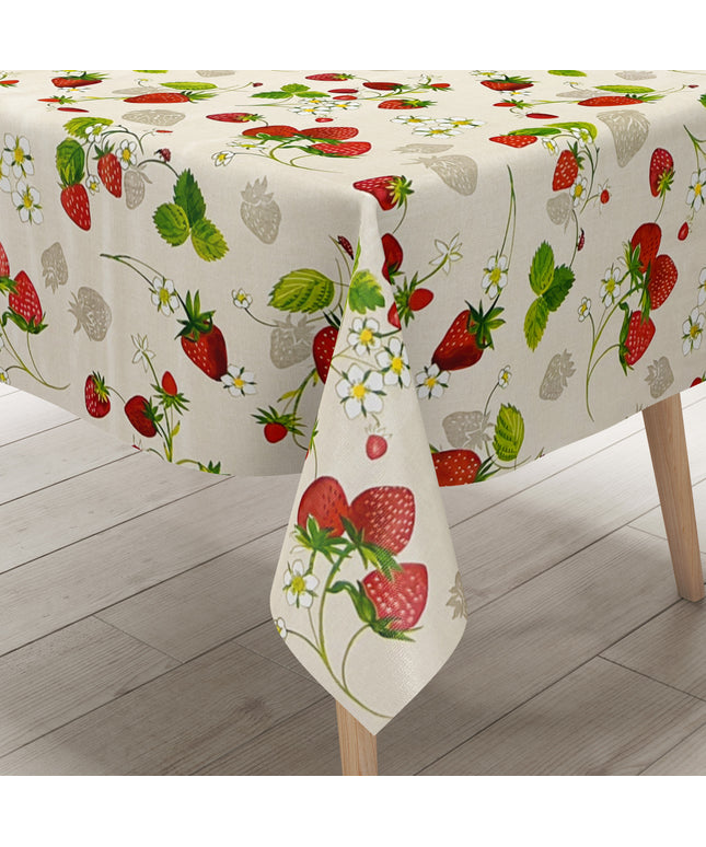 Wachstuch Tischdecke C141791 Erdbeeren Früchte Sommer Küchenmotiv eckig rund oval