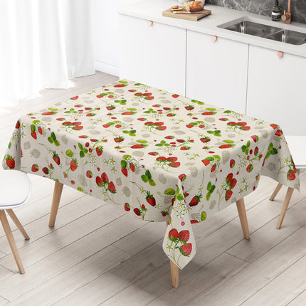 Wachstuch Tischdecke C141791 Erdbeeren Früchte Sommer Küchenmotiv eckig rund oval
