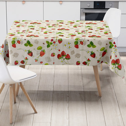 Wachstuch Tischdecke C141791 Erdbeeren Früchte Sommer Küchenmotiv eckig rund oval