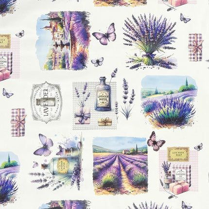 Wachstuch Tischdecke Lavendel Provence