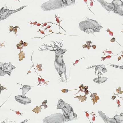 Wachstuch Tischdecke Wildmotiv Herbstmotiv