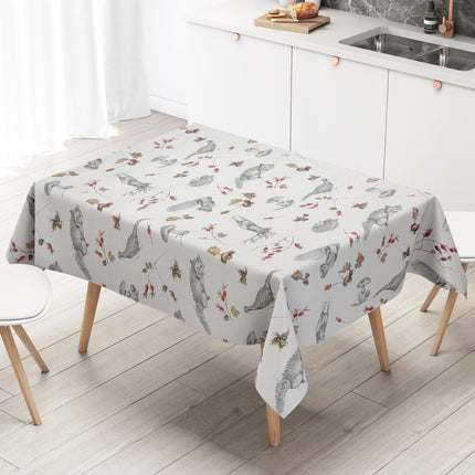 Wachstuch Tischdecke Wildmotiv Herbstmotiv