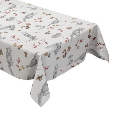 Wachstuch Tischdecke Wildmotiv Herbstmotiv