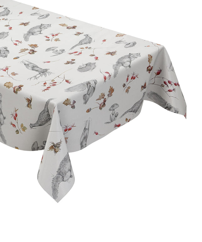 Wachstuch Tischdecke Wildmotiv Herbstmotiv