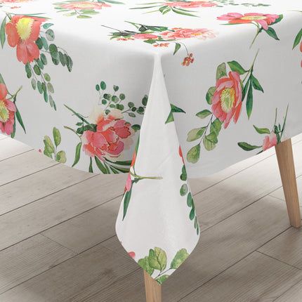 Wachstuch Tischdecke Blumen und öüten Rosen