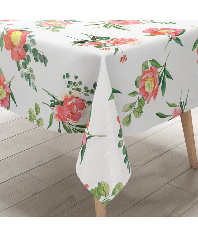 Wachstuch Tischdecke Blumen und öüten Rosen