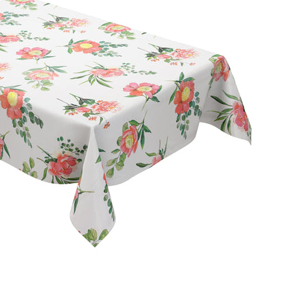 Wachstuch Tischdecke Blumen und öüten Rosen