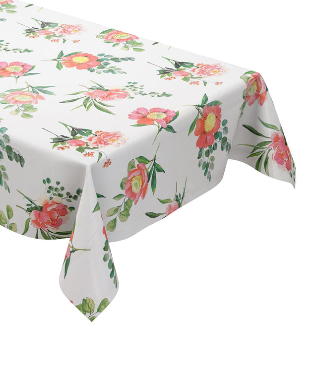 Wachstuch Tischdecke Blumen und öüten Rosen