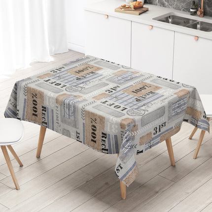 Wachstuch Tischdecke C142311 Loft RecUp Patchwork eckig rund oval