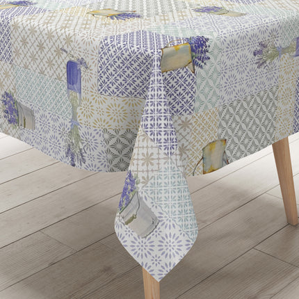 Wachstuch Tischdecke C142361 Provence Lavendel Ornamente eckig rund oval