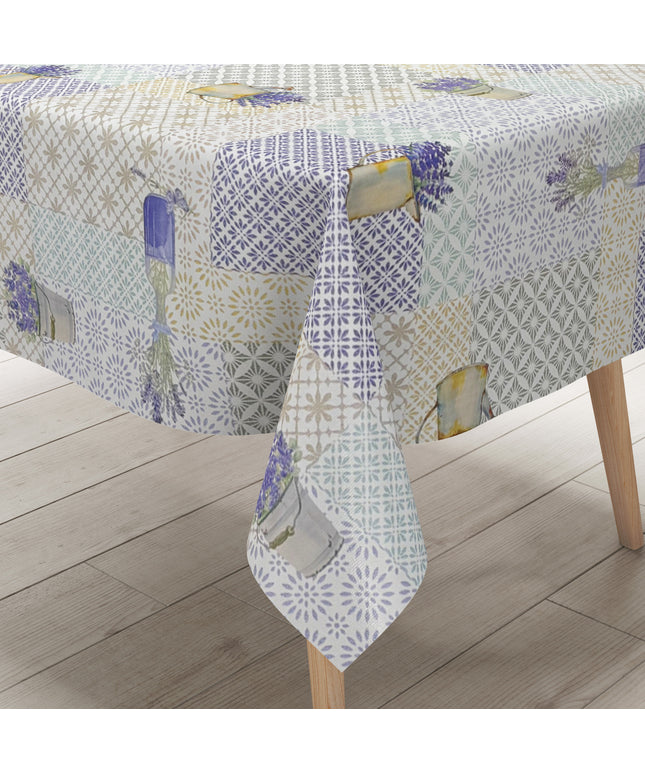 Wachstuch Tischdecke C142361 Provence Lavendel Ornamente eckig rund oval