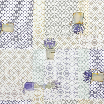 Wachstuch Tischdecke C142361 Provence Lavendel Ornamente eckig rund oval