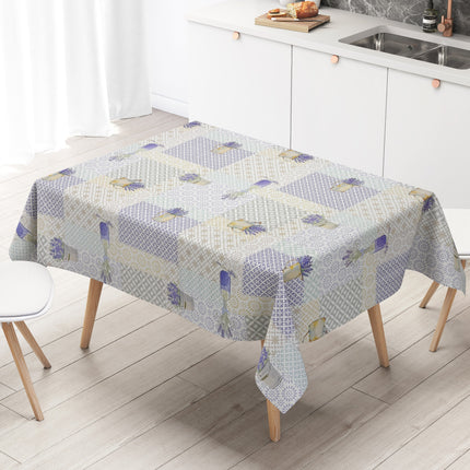 Wachstuch Tischdecke C142361 Provence Lavendel Ornamente eckig rund oval