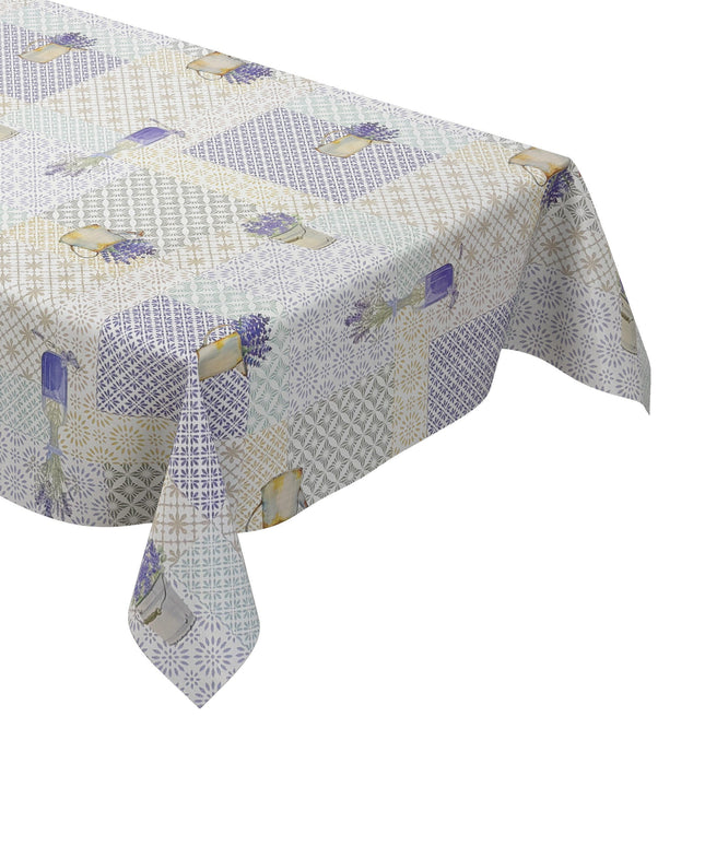 Wachstuch Tischdecke C142361 Provence Lavendel Ornamente eckig rund oval