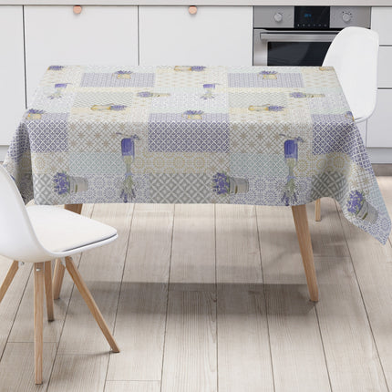 Wachstuch Tischdecke C142361 Provence Lavendel Ornamente eckig rund oval