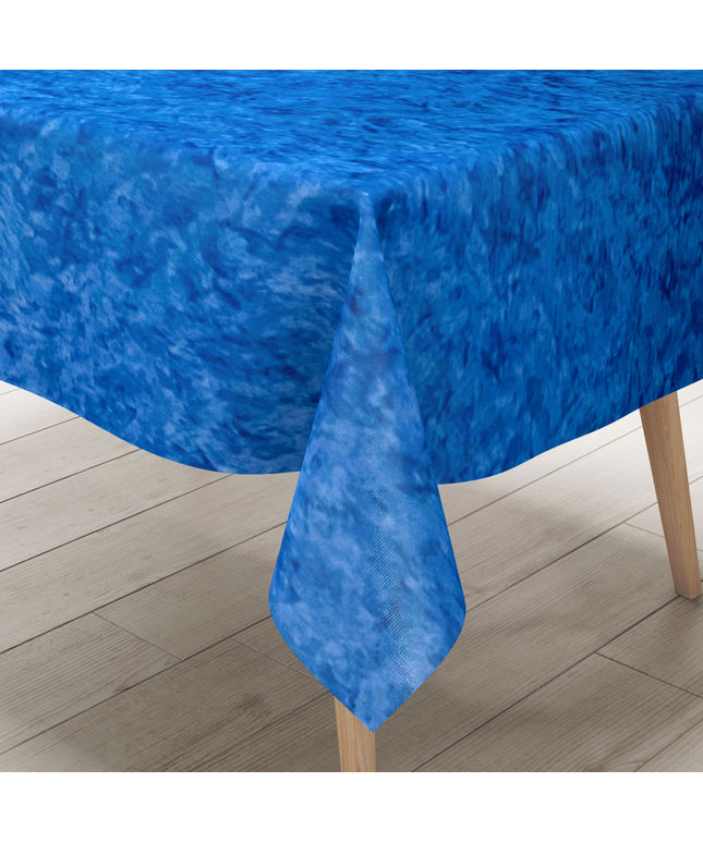 Wachstuch Tischdecke C142602 marmoriert blau eckig rund oval