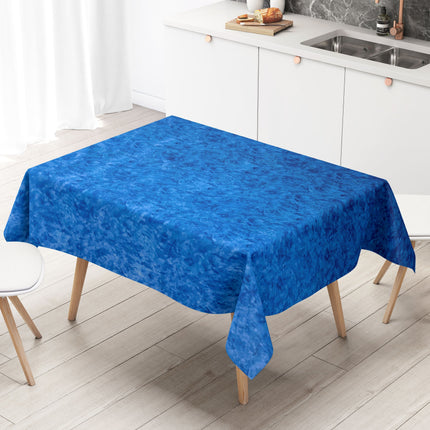 Wachstuch Tischdecke C142602 marmoriert blau eckig rund oval