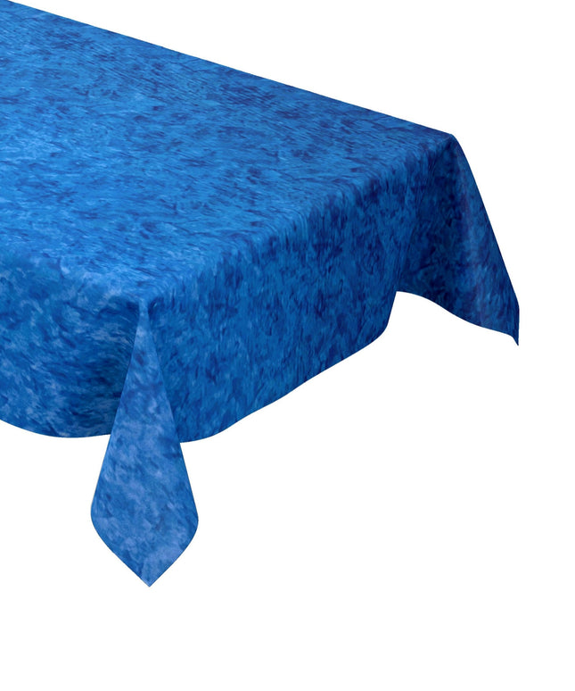 Wachstuch Tischdecke C142602 marmoriert blau eckig rund oval