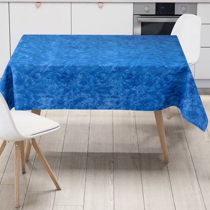 Wachstuch Tischdecke C142602 marmoriert blau eckig rund oval