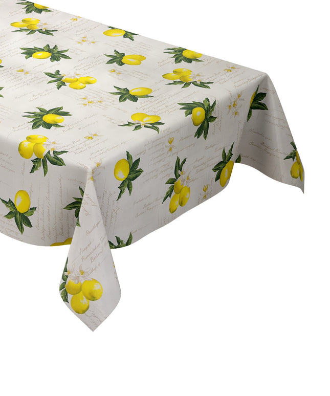 Wachstuch Tischdecke Zitronen