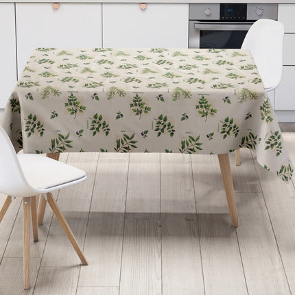 Wachstuch Tischdecke Kräuter