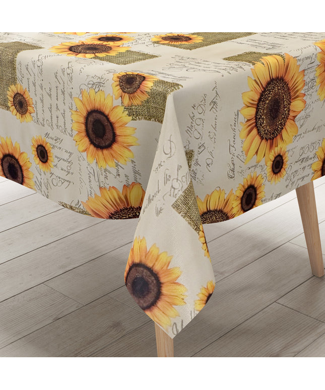 Wachstuch Tischdecke Sonnenblumen