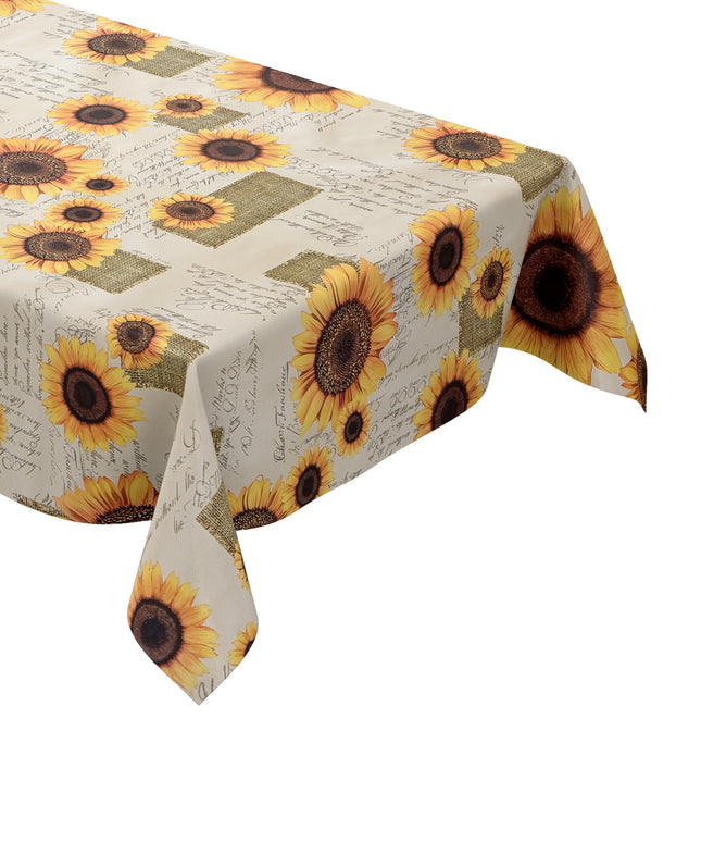Wachstuch Tischdecke Sonnenblumen
