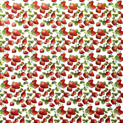 Wachstuch Tischdecke Erdbeeren