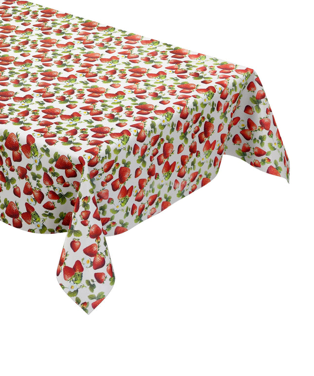 Wachstuch Tischdecke Erdbeeren