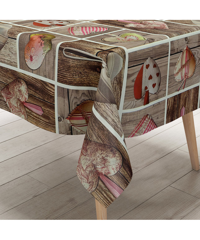 Wachstuch Tischdecke Holzdielen