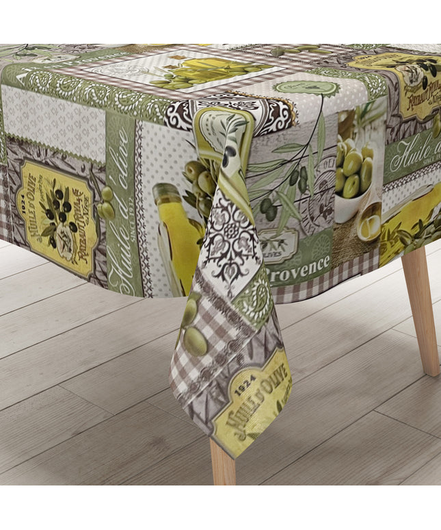 Wachstuch Tischdecke Oliven