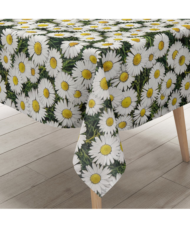 Wachstuch Tischdecke Margerite Blumenwiese