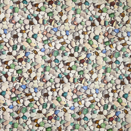 Wachstuch Tischdecke C147030 bunte Steine maritim eckig rund oval