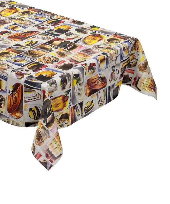 Wachstuch Tischdecke Kuchen Torte