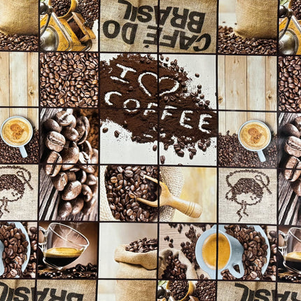 Wachstuch Tischdecke KaffeeWachstuch Tischdecke Kaffee