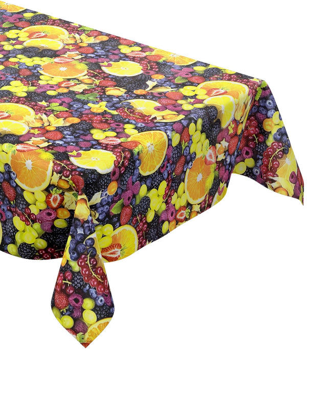 Wachstuch Tischdecke C320 Obst Früchte eckig rund oval