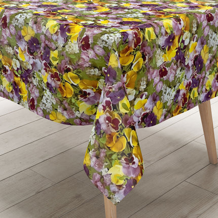 Wachstuchrolle Meterware Rollenware C970 Blüten Stiefmütterchen Wiese
