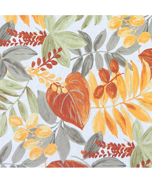 Jacquard Tischdecke Dschungel orange