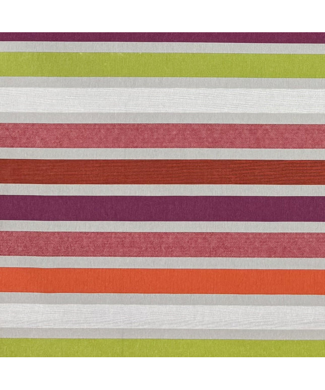 Jacquard Tischdecke aus beschichteter Baumwolle Fleckenschutz CARAVAGIO MULTI bunte Streifen eckig rund oval