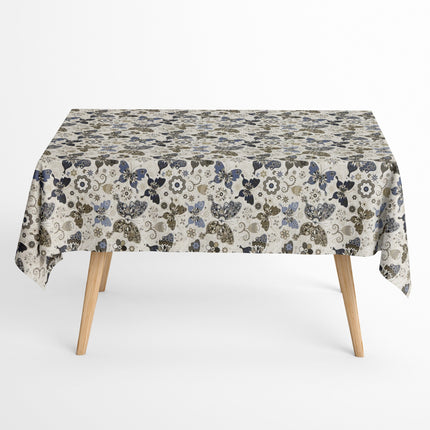 Baumwoll Tischdecke Schmetterlinge