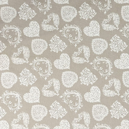 beschichtete Baumwolle Herzen Ornamante