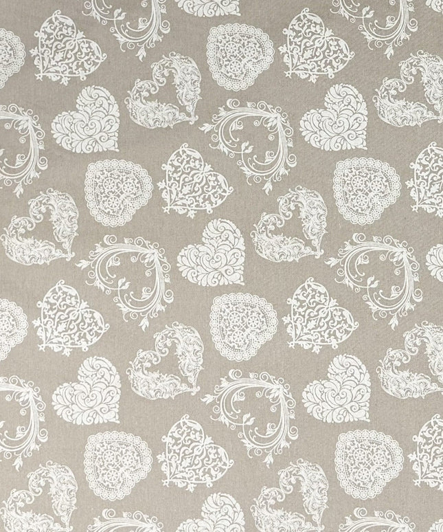 beschichtete Baumwolle Herzen Ornamante