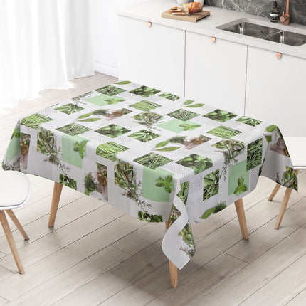 Wachstuch Tischdecke CU80 Küchenkräuter eckig rund oval
