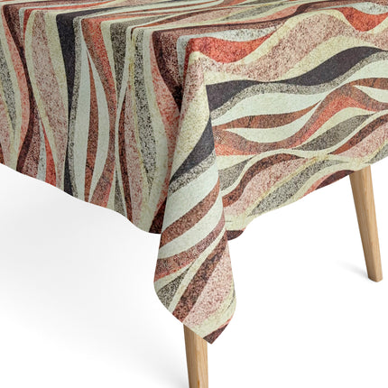 Baumwoll Tischdecke Wellen
