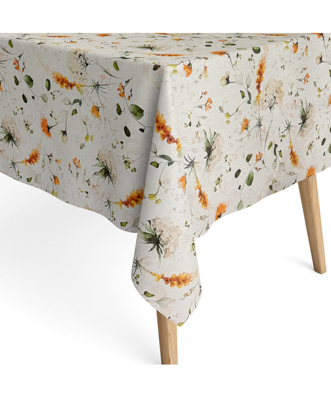 Baumwoll Tischdecke Blumen Blüten