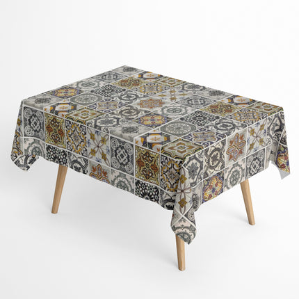 Beschichtete Baumwoll Tischdecke Mosaik