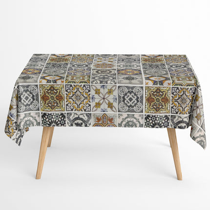 Beschichtete Baumwoll Tischdecke Mosaik