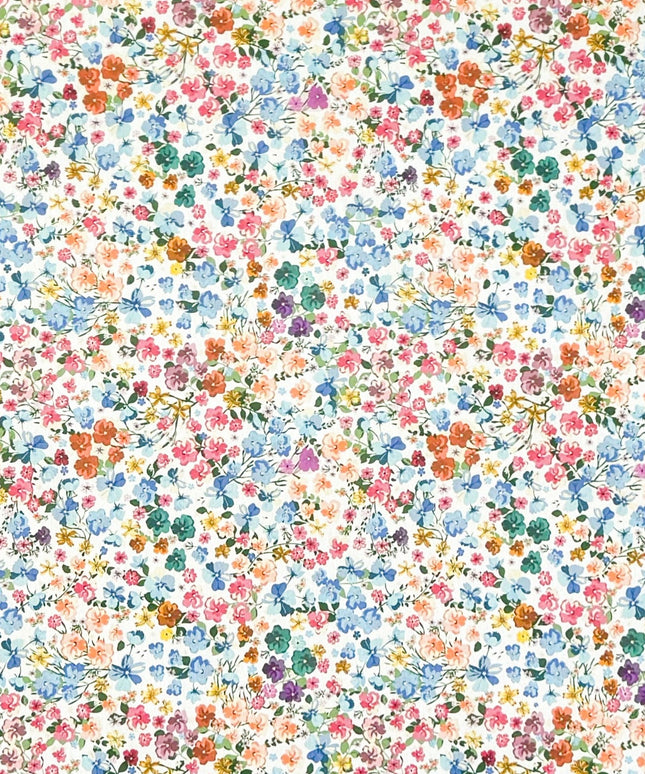 Wachstuch Tischdecke bunte Blüten