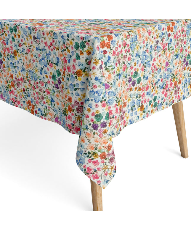 Wachstuch Tischdecke bunte Blüten