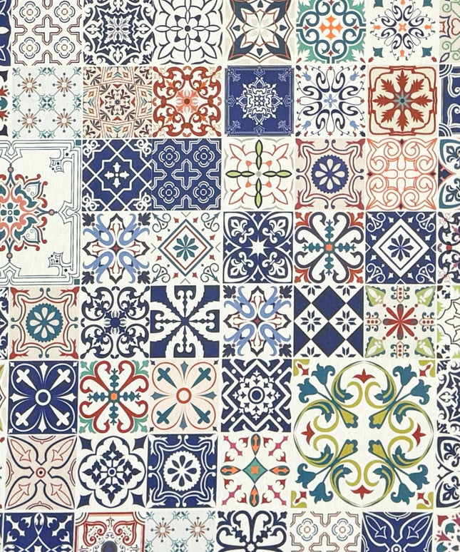 Baumwoll Tischdecke Mosaik